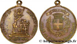 TERZA REPUBBLICA FRANCESE Médaille d’inauguration du monument Carnot