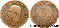 SECONDO IMPERO FRANCESE Médaille de la visite impériale à Lille les 23 et 24 septembre 1853