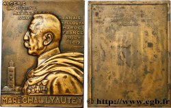 ALGÉRIE - TROISIÈME RÉPUBLIQUE Plaquette du Maréchal Lyautey