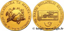 MALTE Médaille de la 5e exposition philatélique