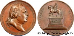 LOUIS XVIII Médaille, Statue équestre d’Henri IV TTB+