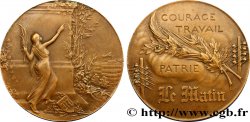 III REPUBLIC Médaille, Courage, travail et Patrie, journal Le Matin