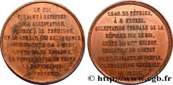 ZWEITE FRANZOSISCHE REPUBLIK Médaille, acceptation verbale de la réforme par le roi