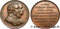 LUDWIG XVIII Médaille, Rétablissement de la statue de Henri IV le 28 octobre 1817