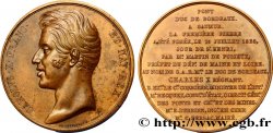 CHARLES X Médaille pour la première pierre du pont du duc de Bordeaux à Saumur