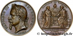 SECOND EMPIRE Médaille, Traité de commerce franco-anglais