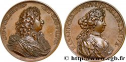 LOUIS XIV  THE SUN KING  Médaille de Louis le Grand dauphin et Marie-Anne