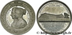 GRAN BRETAGNA - VICTORIA Médaille du Crystal Palace - Couple royal