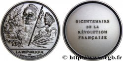 QUINTA REPUBLICA FRANCESA Médaille, Bicentenaire de la Révolution, La République