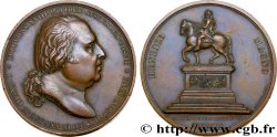 LUDWIG XVIII Médaille, Statue équestre d’Henri IV