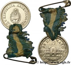 ARGENTINA - ARGENTINE REPUBLIC Médaille réalisée à partir d’un Peso