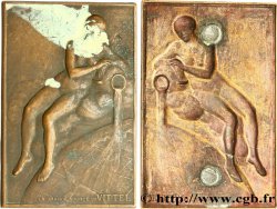 III REPUBLIC Plaquette de la Grande source de Vittel