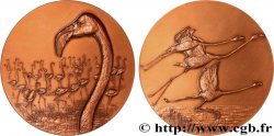 ANIMAUX Médaille animalière - Flamant Rose