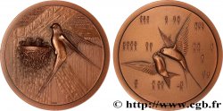 ANIMAUX Médaille animalière - Hirondelles
