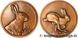 ANIMAUX Médaille animalière - Lièvre