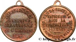 SECOND REPUBLIC Médaillette, Vote de la constitution