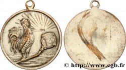 DRITTE FRANZOSISCHE REPUBLIK Médaille, le coq français gagne sur l’aigle allemand