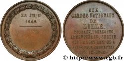 DEUXIÈME RÉPUBLIQUE Médaille, Aux gardes nationaux de Lille