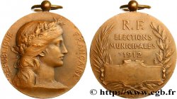 III REPUBLIC Médaille, élections municipales