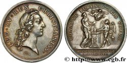 LOUIS XV THE BELOVED Médaille, second mariage du Dauphin Louis  AU/XF