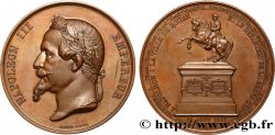 SEGUNDO IMPERIO FRANCES Médaille, érection de la statue équestre de Napoléon Ier