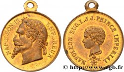 SECOND EMPIRE Médaille, Baptême du prince impérial SUP