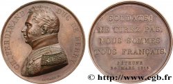 LOUIS XVIII Médaille, Paroles du duc de Berry