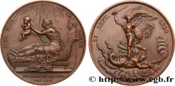 HENRI V COMTE DE CHAMBORD Médaille, Naissance de Henri, duc de Bordeaux, futur comte de Chambord