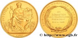 TROISIÈME RÉPUBLIQUE Médaille de récompense, fini mat, Tribunal de commerce