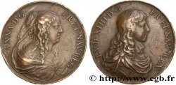 ANNE D AUTRICHE Anne d’Autriche et son fils Louis XIV, refrappe