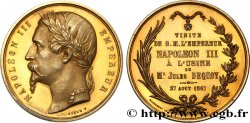 SEGUNDO IMPERIO FRANCES Médaille, Visite à l’usine de Monsieur Jules Dequoy