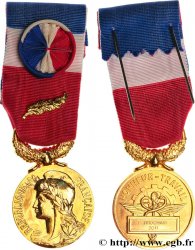 CINQUIÈME RÉPUBLIQUE Médaille d’Honneur du Travail, Or