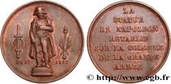 LUIGI FILIPPO I Médaille, statue de Napoléon Ier