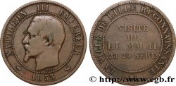 SECONDO IMPERO FRANCESE Module de dix centimes, Visite impériale à Lille les 23 et 24 septembre 1853