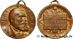 TROISIÈME RÉPUBLIQUE Médaille, Jean Jaurès, les cheminots