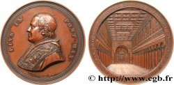 ITALIEN - KIRCHENSTAAT - PIE IX. Giovanni Maria Mastai Ferretti) Imposante médaille, réfection de la Basilique Saint Paul