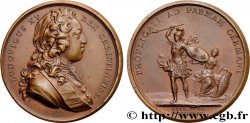 LOUIS XV THE BELOVED Médaille, Bataille de Parme, refrappe