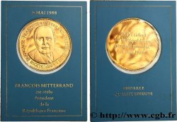 FUNFTE FRANZOSISCHE REPUBLIK Médaille, François Mitterrand
