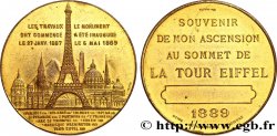 TERZA REPUBBLICA FRANCESE Médaille de l’ascension de la Tour Eiffel (Sommet)