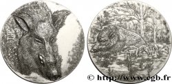 ANIMAUX Médaille animalière - Sanglier