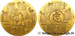 FUNFTE FRANZOSISCHE REPUBLIK Médaille calendrier, Année du Tigre
