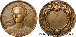 TERCERA REPUBLICA FRANCESA Médaille pour le sténographe Vaudequin