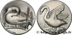 ANIMAUX Médaille animalière - Cygne