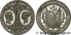 SECOND EMPIRE Médaille, Visite de Napoléon III à Victoria TTB+