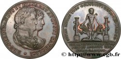 ESPAGNE - ROYAUME D ESPAGNE - FERDINAND VII Médaille, Mariage de Ferdinand VII et Marie Isabelle de Portugal