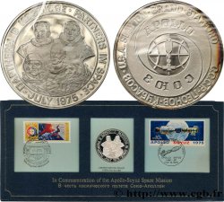 ÉTATS-UNIS D AMÉRIQUE Carte médaille, Commémoration de l’Apollo-Soyuz Space Mission