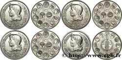 V REPUBLIC Lot 4 Ecus Europa 1986, 1987, 1988 et 1989