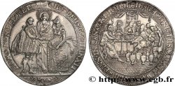GERMANY Médaille de mariage, double Thaler de Hambourg XF