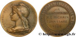 TERZA REPUBBLICA FRANCESE Médaille de récompense, bureau de bienfaisance