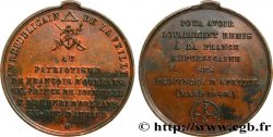 DEUXIÈME RÉPUBLIQUE Médaille, Loyalisme des princes d’Orléans, Remise de l’Algérie